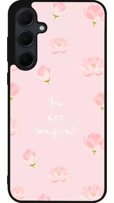 Coque Samsung Galaxy A56 - Silicone rigide noir Mom 2023 your are magical