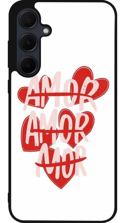 Coque Samsung Galaxy A56 - Silicone rigide noir Saint Valentines Day 26 Amor