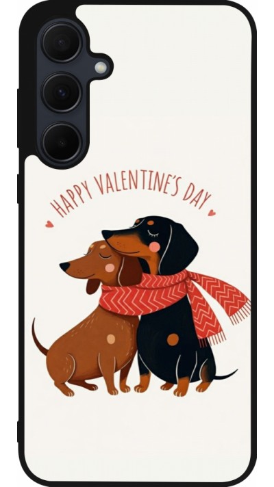 Coque Samsung Galaxy A56 - Silicone rigide noir Saint Valentines Day 26 Happy Valentine