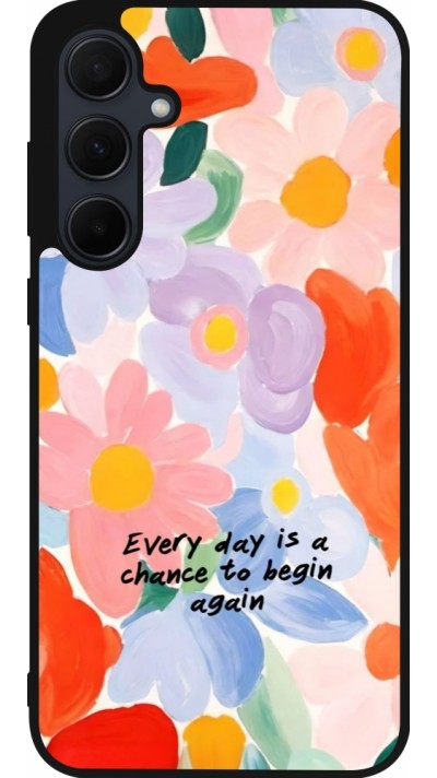 Coque Samsung Galaxy A56 - Silicone rigide noir Every day is a chance Spring 2026
