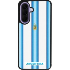 Coque Samsung Galaxy A57 5G - Silicone rigide noir Maillot de football Argentine 2026 personnalisable