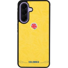 Coque Samsung Galaxy A57 5G - Silicone rigide noir Maillot de football Colombie 2026 personnalisable