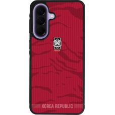 Coque Samsung Galaxy A57 5G - Silicone rigide noir Maillot de football Corée du Sud 2026 personnalisable