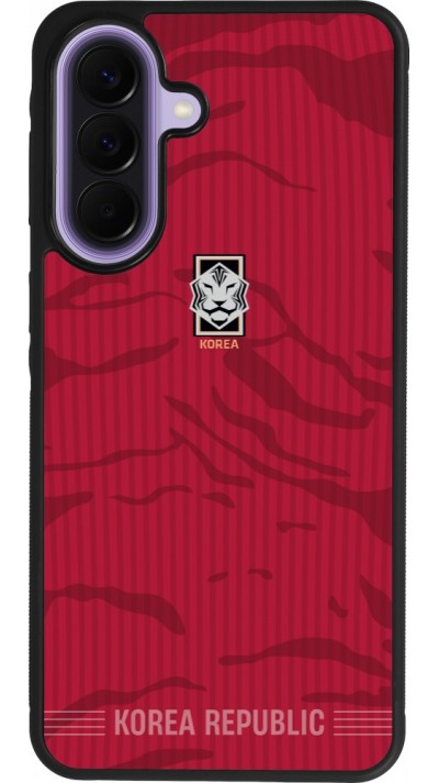 Coque Samsung Galaxy A57 5G - Silicone rigide noir Maillot de football Corée du Sud 2026 personnalisable