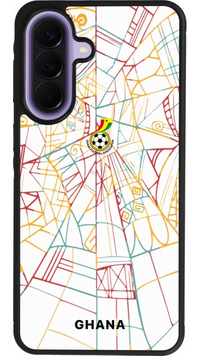 Coque Samsung Galaxy A57 5G - Silicone rigide noir Maillot de football Ghana 2026 personnalisable
