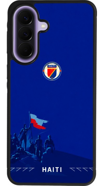 Coque Samsung Galaxy A57 5G - Silicone rigide noir Maillot de football Haiti 2026 personnalisable