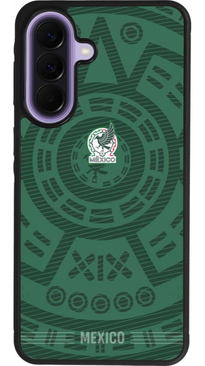 Coque Samsung Galaxy A57 5G - Silicone rigide noir Maillot de football Mexique 2026 personnalisable