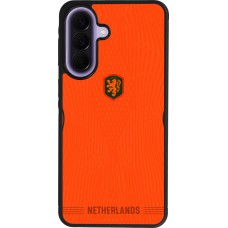 Coque Samsung Galaxy A57 5G - Silicone rigide noir Maillot de football Pays-Bas 2026 personnalisable