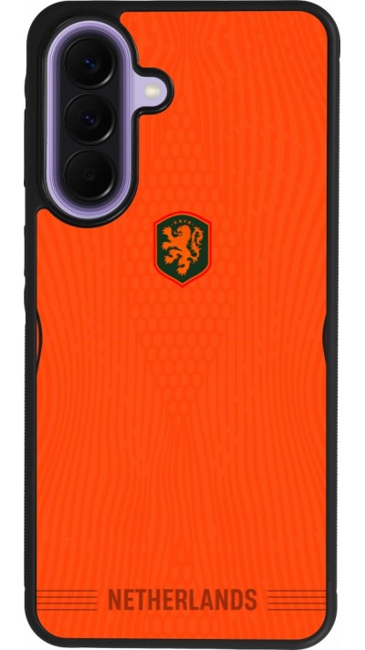Coque Samsung Galaxy A57 5G - Silicone rigide noir Maillot de football Pays-Bas 2026 personnalisable