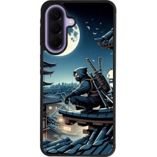 Coque Samsung Galaxy A57 5G - Silicone rigide noir Ninja sous la lune