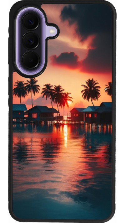 Samsung Galaxy A57 5G Case Hülle - Silikon schwarz Paradies Malediven
