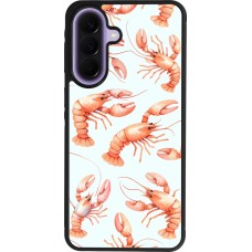 Coque Samsung Galaxy A57 5G - Silicone rigide noir Pattern de homards pastels