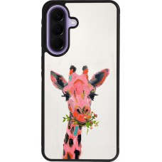 Coque Samsung Galaxy A57 5G - Silicone rigide noir Pink Girafe Paint
