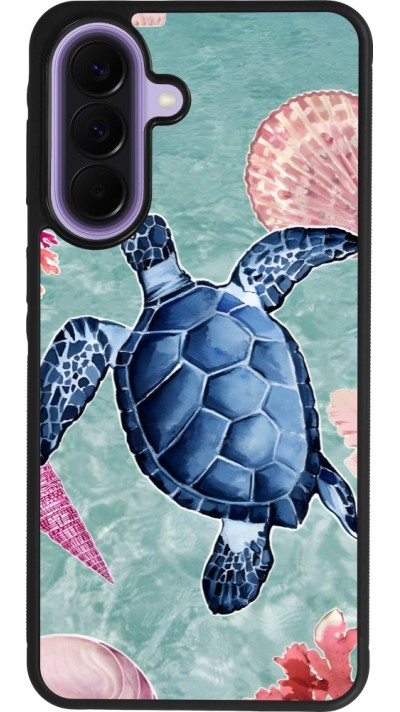 Samsung Galaxy A57 5G Case Hülle - Silikon schwarz Preppy Turtle