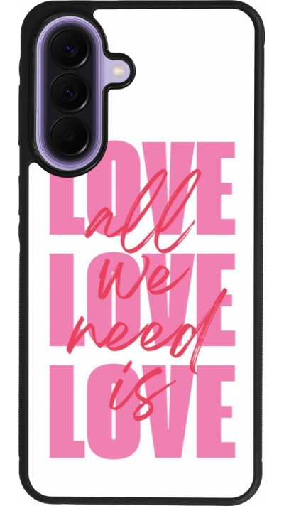 Samsung Galaxy A57 5G Case Hülle - Silikon schwarz Saint Valentines Day 26 Love all we need is
