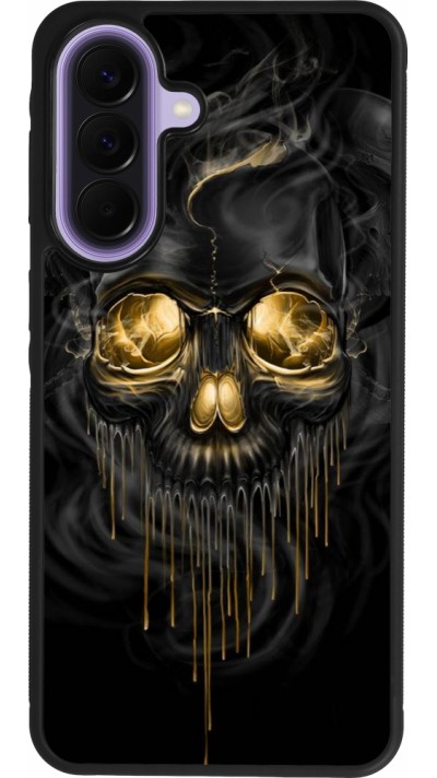 Samsung Galaxy A57 5G Case Hülle - Silikon schwarz Skull 02