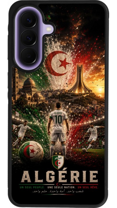 Samsung Galaxy A57 5G Case Hülle - Silikon schwarz Fussball Algerien splash 2026