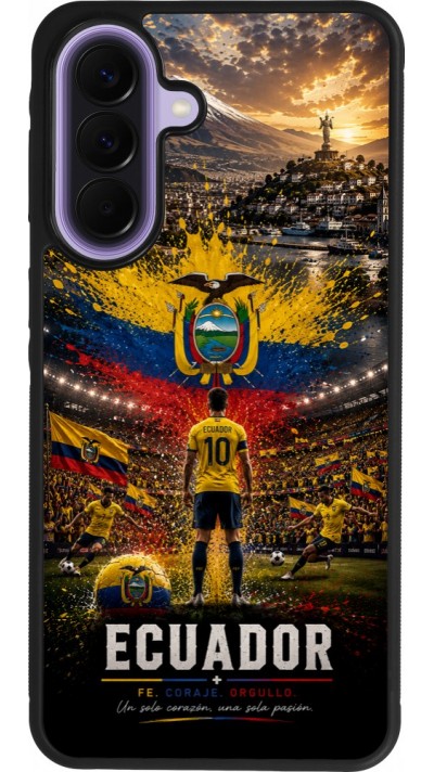 Samsung Galaxy A57 5G Case Hülle - Silikon schwarz Fussball Ecuador splash 2026