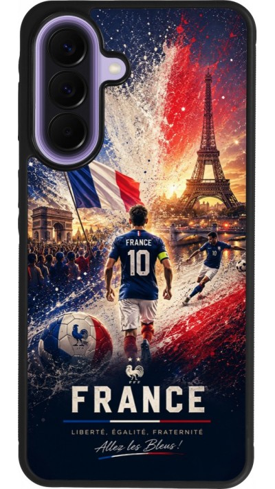 Samsung Galaxy A57 5G Case Hülle - Silikon schwarz Fussball Frankreich splash 2026