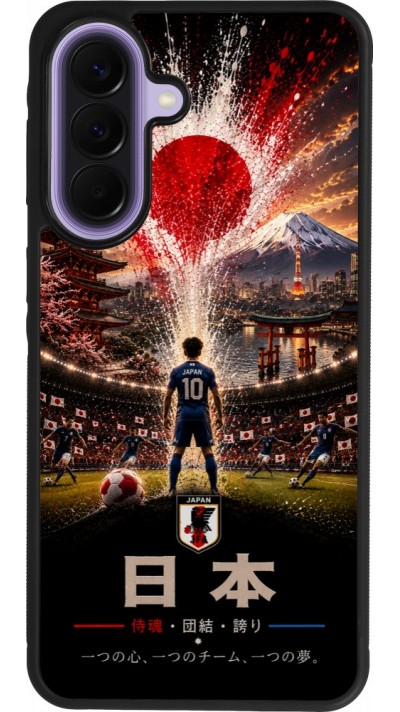 Samsung Galaxy A57 5G Case Hülle - Silikon schwarz Fussball Japan splash 2026