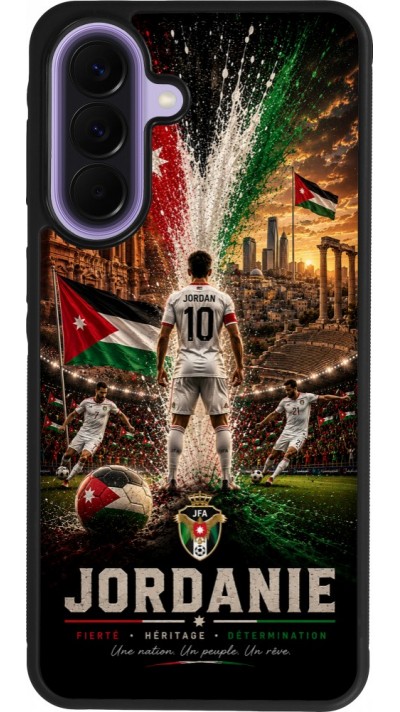 Samsung Galaxy A57 5G Case Hülle - Silikon schwarz Fussball Jordanien splash 2026