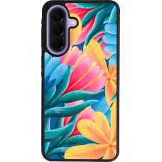 Coque Samsung Galaxy A57 5G - Silicone rigide noir Spring 23 colorful flowers