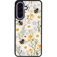 Coque Samsung Galaxy A57 5G - Silicone rigide noir Pattern bees Spring 2026