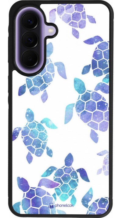 Samsung Galaxy A57 5G Case Hülle - Silikon schwarz Turtles pattern watercolor