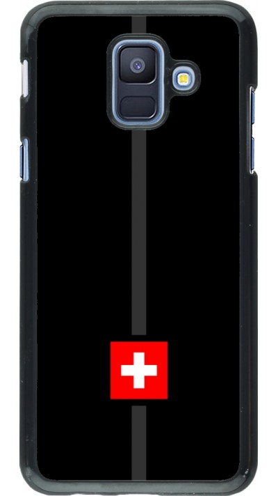 Coque Samsung Galaxy A6 - Canton CH noir