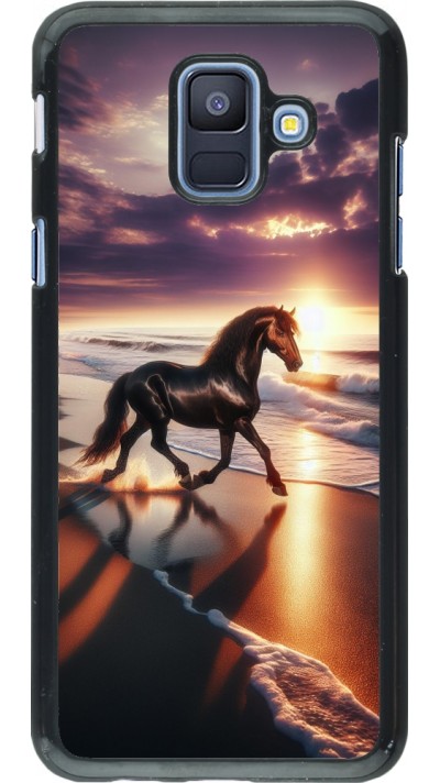 Coque Samsung Galaxy A6 - Cheval majestueux plage