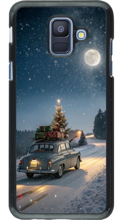 Samsung Galaxy A6 Case Hülle - Christmas 25 Car with Tree Xmas