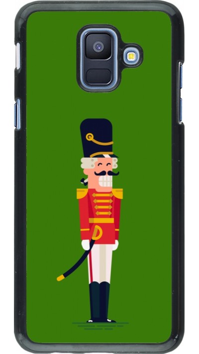 Samsung Galaxy A6 Case Hülle - Christmas 25 Nutcracker Green