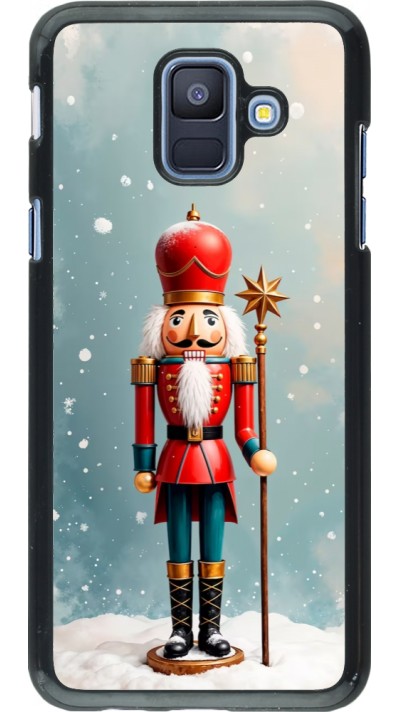 Samsung Galaxy A6 Case Hülle - Christmas 25 Nutcracker Snow