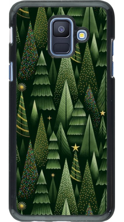 Samsung Galaxy A6 Case Hülle - Christmas 25 Pattern Xmas Tree