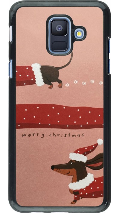 Samsung Galaxy A6 Case Hülle - Christmas 25 Teckel Merry Xmas