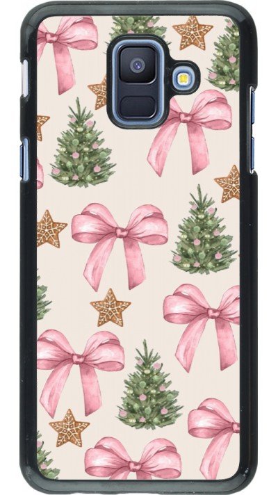 Samsung Galaxy A6 Case Hülle - Christmas 25 Vintage Ribbons