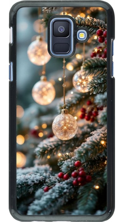 Samsung Galaxy A6 Case Hülle - Christmas 25 Xmas Decorated Tree