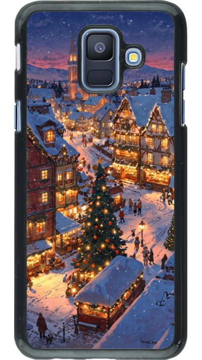 Samsung Galaxy A6 Case Hülle - Christmas 25 Xmas Village
