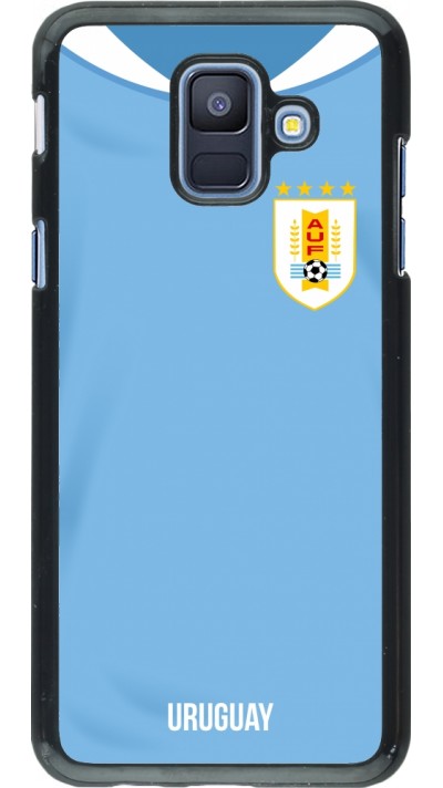 Samsung Galaxy A6 Case Hülle - Uruguay 2022 personalisierbares Fussballtrikot Samsung Galaxy A6 Case Hülle - Uruguay 2022 personalisierbares Fussballtrikot