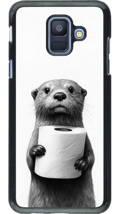 Coque Samsung Galaxy A6 - Loutre papier de toilette
