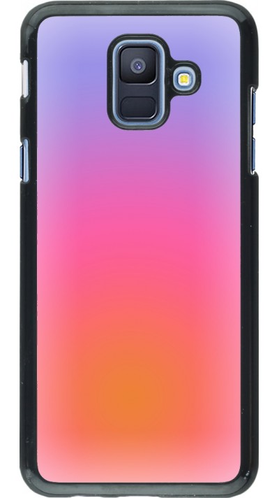 Coque Samsung Galaxy A6 - Orange Pink Blue Gradient