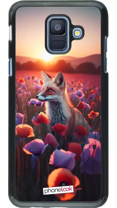 Coque Samsung Galaxy A6 - Renard pourpre au crépuscule