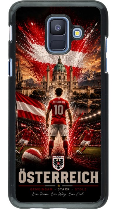 Coque Samsung Galaxy A6 - Football Autriche splash 2026