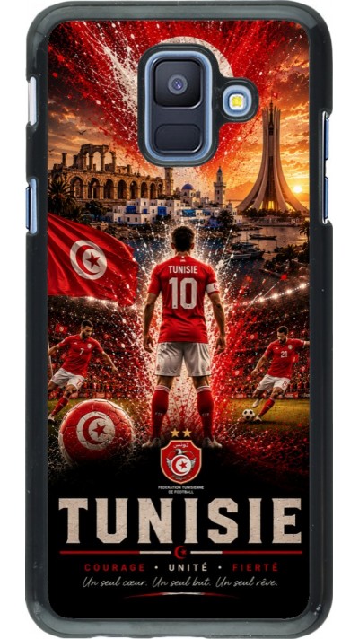 Coque Samsung Galaxy A6 - Football Tunisie splash 2026