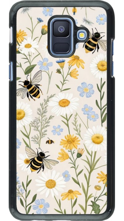 Coque Samsung Galaxy A6 - Pattern bees Spring 2026