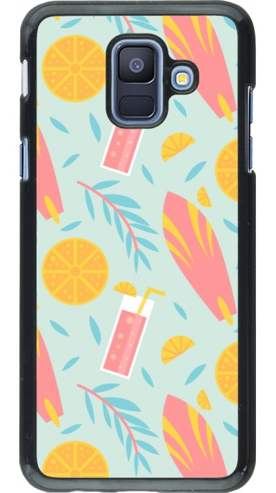 Samsung Galaxy A6 Case Hülle - Summer 2025 Pattern citron