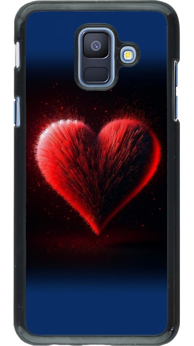 Coque Samsung Galaxy A6 - Valentine 2025 coeur rouge