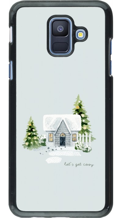 Samsung Galaxy A6 Case Hülle - Winter 25 Cosy House