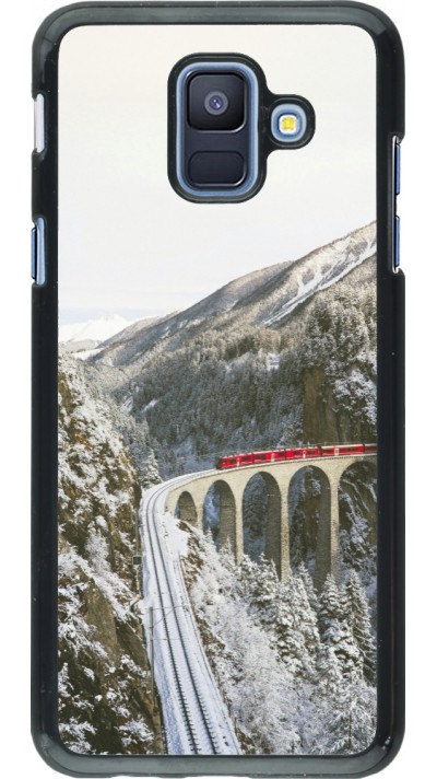 Samsung Galaxy A6 Case Hülle - Winter 25 Winter polar express