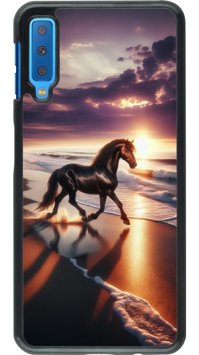 Coque Samsung Galaxy A7 - Cheval majestueux plage
